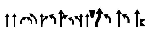 Roadgeek 2005 arrows 1 Font