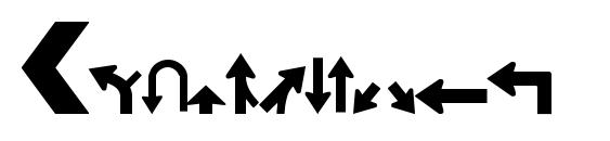 Roadgeek 2005 arrows 2 Font, Number Fonts