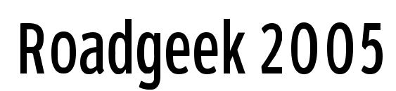 Roadgeek 2005 series 1w Font