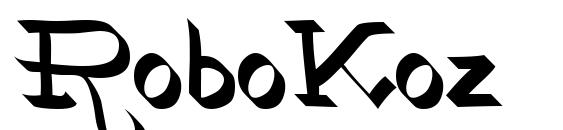RoboKoz font, free RoboKoz font, preview RoboKoz font