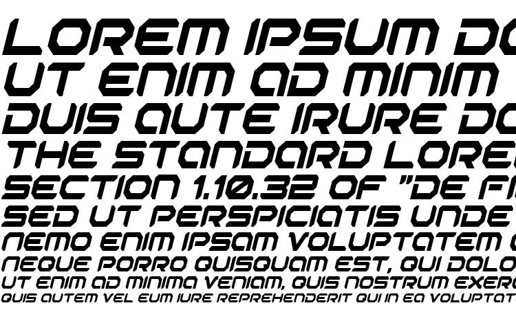 образцы шрифта Robotaur Condensed Italic, образец шрифта Robotaur Condensed Italic, пример написания шрифта Robotaur Condensed Italic, просмотр шрифта Robotaur Condensed Italic, предосмотр шрифта Robotaur Condensed Italic, шрифт Robotaur Condensed Italic