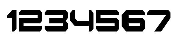 Robotaur Condensed Font, Number Fonts