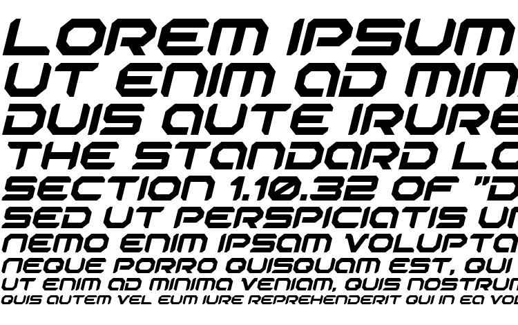 specimens Robotaur Italic font, sample Robotaur Italic font, an example of writing Robotaur Italic font, review Robotaur Italic font, preview Robotaur Italic font, Robotaur Italic font