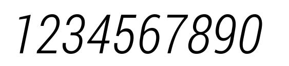 Roboto Condensed Light Italic Font, Number Fonts