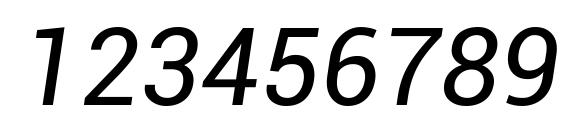 Roboto Italic Font, Number Fonts