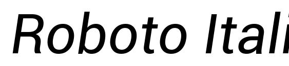 Roboto Italic Font