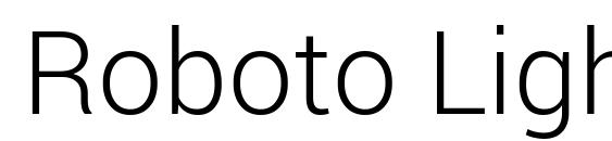 Roboto Light Font