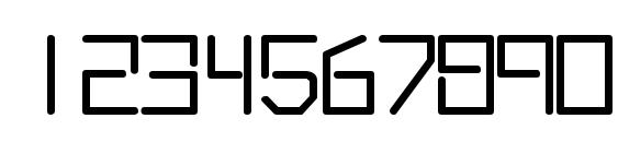 RoboType Regular Font, Number Fonts