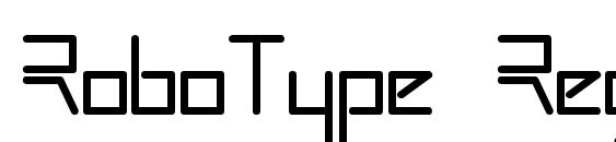 RoboType Regular Font