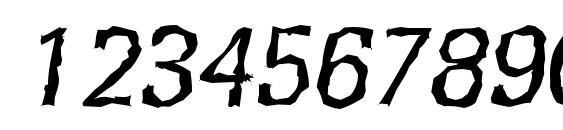 RochesterRandom Italic Font, Number Fonts