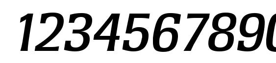 RochesterSerial Medium Italic Font, Number Fonts