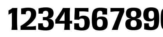 RochesterSerial Xbold Regular Font, Number Fonts
