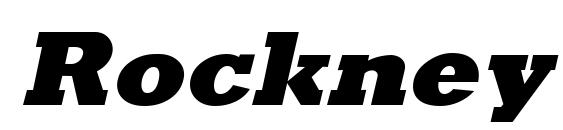 Rockney Extrabold Italic Font