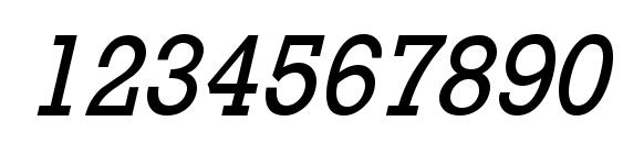 Rockney Italic Font, Number Fonts