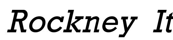 Rockney Italic Font
