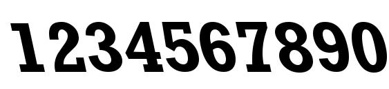 RockneyLefty Bold Font, Number Fonts