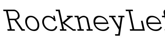 RockneyLeftyLight Regular Font