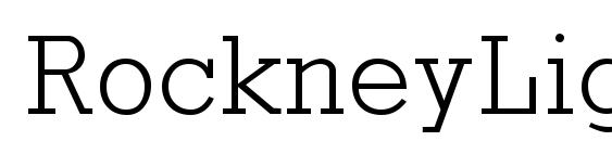RockneyLight Regular Font