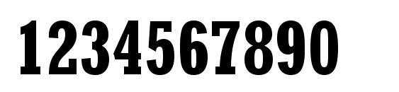 Rockwell Condensed Полужирный Font, Number Fonts