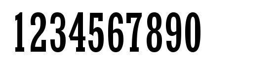 Rockwell Condensed Font, Number Fonts