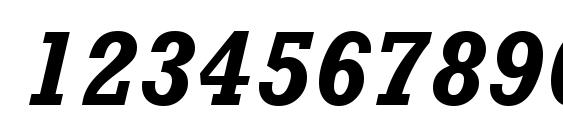 Rockwell MT BoldItalic Font, Number Fonts