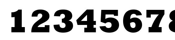 Rockwell MT Extra Bold Font, Number Fonts