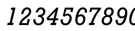 Шрифт Rockwell MT Italic, Шрифты для цифр и чисел