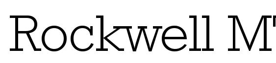 Rockwell MT Light Font