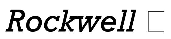 шрифт Rockwell Курсив, бесплатный шрифт Rockwell Курсив, предварительный просмотр шрифта Rockwell Курсив