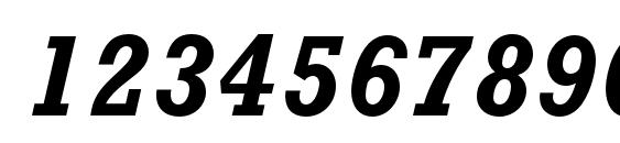 RockwellStd BoldItalic Font, Number Fonts