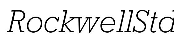 шрифт RockwellStd LightItalic, бесплатный шрифт RockwellStd LightItalic, предварительный просмотр шрифта RockwellStd LightItalic