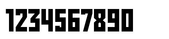 Rodchenko Condensed Bold Font, Number Fonts
