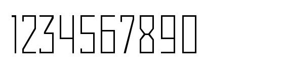 Rodchenko Condensed Light Font, Number Fonts