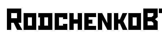 RodchenkoBTT Font, Free Fonts