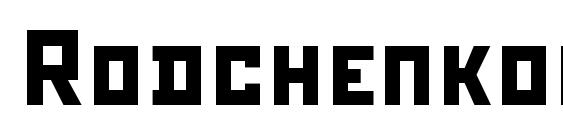 Rodchenkoc Font