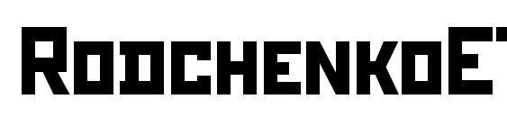 шрифт RodchenkoETT, бесплатный шрифт RodchenkoETT, предварительный просмотр шрифта RodchenkoETT