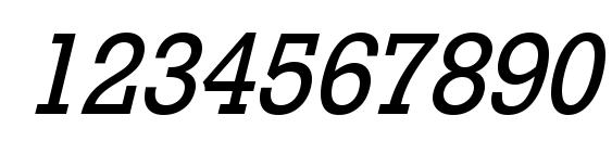 Rodeo Italic Font, Number Fonts