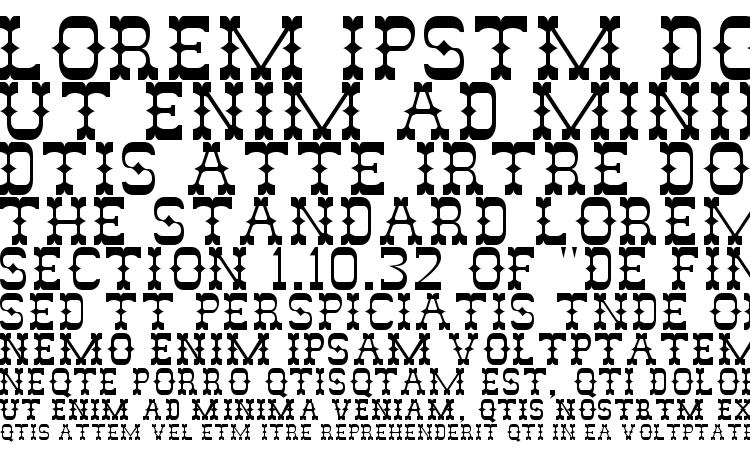 specimens Rodeo Regular font, sample Rodeo Regular font, an example of writing Rodeo Regular font, review Rodeo Regular font, preview Rodeo Regular font, Rodeo Regular font