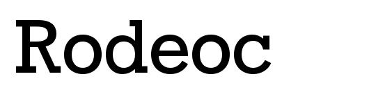 Rodeoc font, free Rodeoc font, preview Rodeoc font