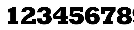 Rodeoextrabold normal Font, Number Fonts