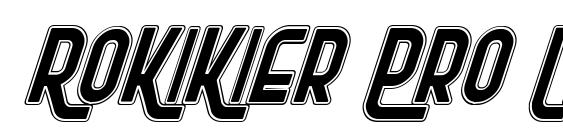 RoKiKier Pro Italic font, free RoKiKier Pro Italic font, preview RoKiKier Pro Italic font
