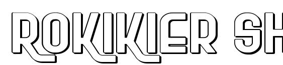 RoKiKier Shadow Expanded Font, Free Fonts