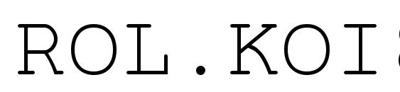 ROL.KOI8 Courier Font