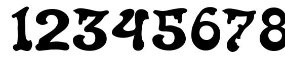 Roland Font, Number Fonts