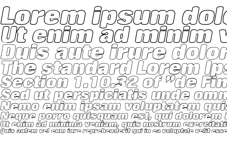 specimens RollingOutline Italic font, sample RollingOutline Italic font, an example of writing RollingOutline Italic font, review RollingOutline Italic font, preview RollingOutline Italic font, RollingOutline Italic font