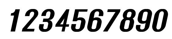 Rollout bold oblique Font, Number Fonts