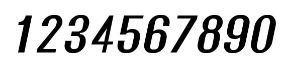 Rollout semibold oblique Font, Number Fonts