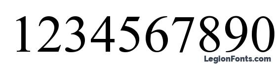 Roman Unicode Regular Font, Number Fonts