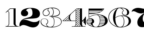 Roman38 Sample Font, Number Fonts