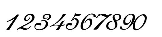 Romana Script Font, Number Fonts